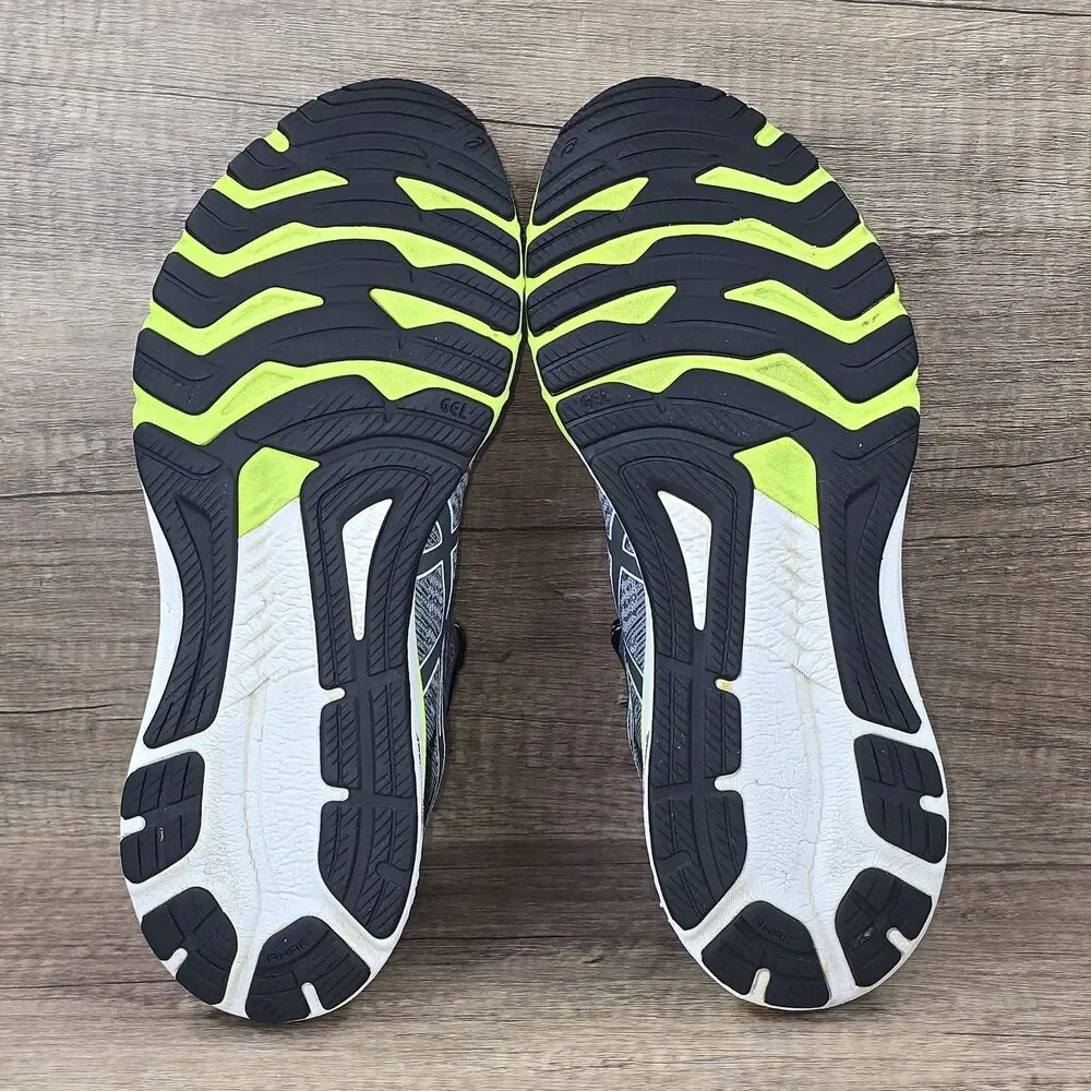 Asics GT 2000 10 Men's Size 9 Gray Black Green Running Shoes 1011B185